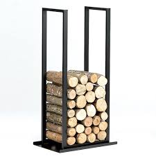 Porte Buches Haut En Acier Noir 2 Tailles Reignoux Decoclico Stockage De Bois De Chauffage Interieur Porte Buche Rangement Bois De Chauffage