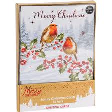 100% handcrafted by us enchanted cards handmade. Luxury Robin Christmas Cards Boxnwrap