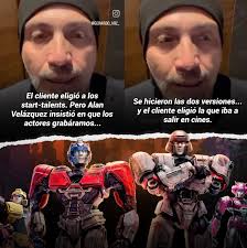 El doblaje de Transformers One descubierto en un avión, es real. Confirmado  por Gerardo Vásquez (Megatron). Quien además, reveló que se grabó antes del  estreno de la película. A pesar de los
