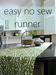 Easy No Sew Table Runner Sewing Easy Diy Home Decor Home