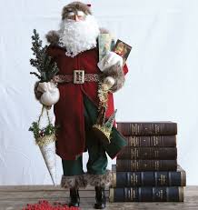 He's a kindly old man who brings toys, presents or money to good children everywhere. Large Old World Santa Claus Figurine Antique Farmhouse