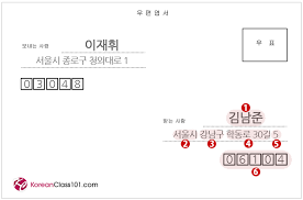 I can live at 43 highstreet, but where's my apt in all this? How To Fill Out A Postcard In South Korea Koreanclass101