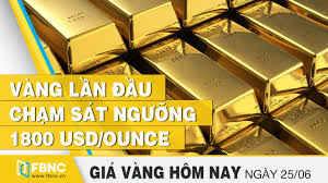 Gia Vang Hom Nay 25 6 2020 Vang Lần đầu Chạm Sat Ngưỡng 1 800 Usd Ounce Fbnc Youtube