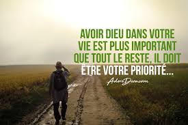 Avoir Dieu Dans Votre Vie Est Plus Important Que Tout Le Reste Il Doit Etre Votre Priorite Dieu Vie Chretienne Paroles Encourageantes