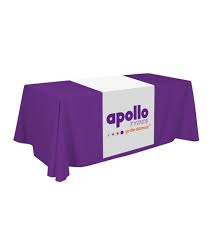 Custom Table Runners Totally Promotional Starline Tent In 2020 Trade Show Table Covers Table Covers Table Throw