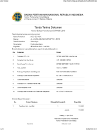 Tentunya, syarat ini perlu disesuaikan dengan asal hak tanah. Tanda Terima Dokumen Bpn
