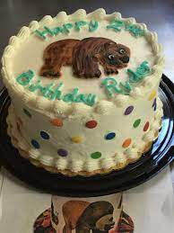 Brown Bear Brown Bear Cake From Naegelin S Bakery Smash Cake Boy Bear Cakes Brown Bear Brown Bear Cake