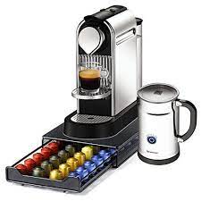 Coffee machine and capsule storage. Nespresso Citiz C111 Chrome Single Serve Espresso Machine And Aeroccino Bundle And Bonus 40 Capsule Storage Dra Nespresso Nespresso Citiz Best Espresso Machine