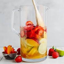 Easy White Sangria Recipe Yummly Recipe White Sangria Recipe White Sangria Sangria Recipes