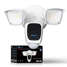 Ibright Ibright Wired Outdoor Smart Wi Fi Floodlight Security Camera E97a The Home Depot
