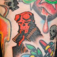 The name is inspired from the comics of hellboy which was later produced into a film. Big Tattoo Planet Cartoon Hellboy Big Tattoo Planet