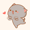 Wallpapers kawaii cute cat couple cartoon. 1