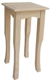 Tea Time 30 High Table Unfinished Unfinished Wood Furniture Tea Table End Tables