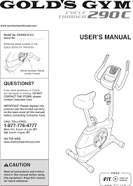 If you can't decide between an exercise bike or another piece of home gym equipment, why not take a look at these reviews below on elliptical trainers, treadmills, rowing machines and other home gym machines to help you make up your mind? Golds Gym Ggex616122 Owners Manual