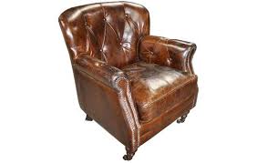 Occasional Farmhouse Style Furniture Club Chairs Leather Chair