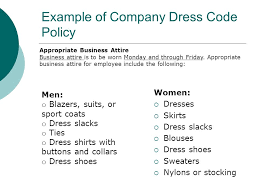 Business Casual Dress Code Policy Dress Nour