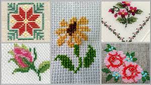 Check out this post on the different sources for inspirations to find your own designs for cross stitch embroidery or any embroidery and easy way to design cross stitch patterns. Cross Stitch Flower Embroidery Patterns Flower Hand Embroidery Designs Youtube