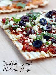 Sabra Turkish Salad Matzah Pizza Recipe Food Turkish Salad Recipes