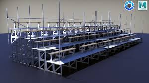 Maya 2017 Tutorial How To Model Bleachers 3d Modeling Tutorial Tutorial Animation Tutorial