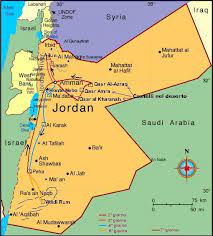 Stampa mappa premium di amman, giordania. Racconti Di Viaggio Giordania 2003 Di Franco