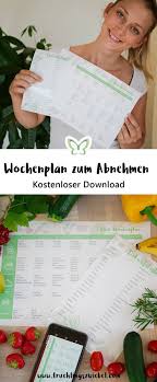 Mein Kostenloser Wochenplan Fur Dich Fruehlingszwiebel Com Wochenplan Zum Ausdrucken Wochen Planer Abnehmen Kostenlos