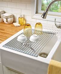 roll up over the sink dish drying rack