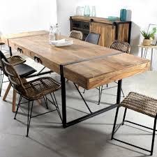 table a manger industrielle allonges table a manger avec rallonge table salle a manger salle a manger bois