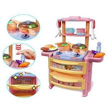 Want your kids to get excited about the food on their plates? Beletops Play Kitchen Kids Kitchen Playset Pretend Play Cooking Toys Play Food Kitchen Set With Realistic Light Sound And