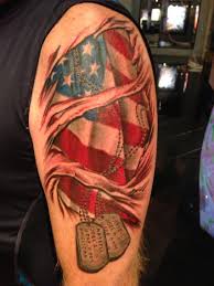 The cross design is as timeless as the sea. The 80 Best American Flag Tattoos For Men Improb