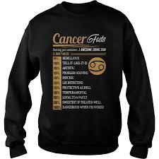 On the outside, they may seem calm and collected. Cancer Facts Serving Per Container 1 Awesome Zodiac Sign Shirt Sweatshirt Alottee
