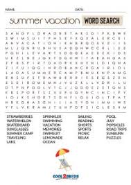 Online summer word search puzzles. Summer Word Search Cool2bkids