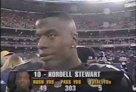 I was honored to participate and support our awesome young football players from lafayette. Steelers Flashback Kordell Stewart Lights Up The Broncos Steelers Depot