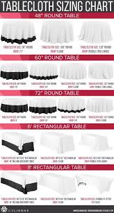Check spelling or type a new query. Tablecloth Size And Tablecloth Sizing Chart For Round And Rectangular Tables And Tablecloths Wedding Table Linens Tablecloth Sizes Table Cloth