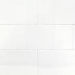 Ivy Hill Tile Lucid Nanoglass White 6 in. x 18 in. Polished ...
