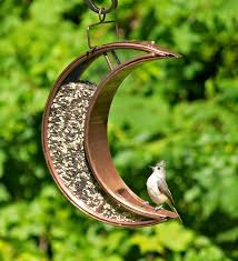 Unbranded suet feeder bird feeders. Copper And Plexiglass Crescent Moon Hanging Bird Feeder Copper Plowhearth