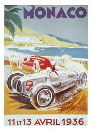 8th Grand Prix Automobile Monaco 1936 Posters Geo Ham Allposters Com Vintage Racing Poster Grand Prix Posters Racing Art