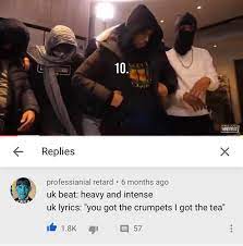No Hate On Uk Drill But This Is Funny Rap