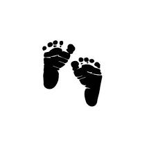 Download Baby Footprints Outline Laptop Cup Decal Svg Digital Download Etsy