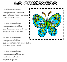 Recursos Para Educacion Infantil Poesias Y Adivinanzas De Mariposas Poesia De La Primavera Poesia Para Ninos Poemas Infantiles