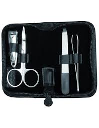 Zestaw Do Manicure W Skorzanym Etui Z Wlasnym Nadrukiem