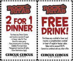 Rock Rita S Las Vegas 2 For 1 Dinner Or Drink Free Coupon Las Vegas Coupons Las Vegas Trip Las Vegas Discounts