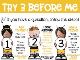 Try Three Before Me Classroom Management Classroom Management Quotes Teaching Posters