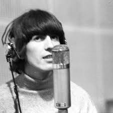 George, during a Revolver recording session. #TheBeatlesRevolver George  Harrison Photo © Apple Corps Ltd.