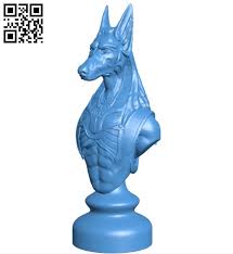 Egypt Chess Set Knight B005444 File Stl Free Download 3d Model For Cnc And 3d Printer Download Free Stl Files In 2020 Stl Art File 3d Art