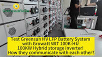 HV LFP Storage Battery with Growatt WIT 100K-HU 100KW hybrid storage  inverter