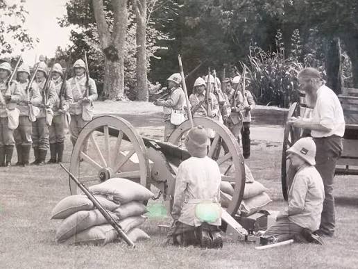 Homemade Armstrong gun for reenactment