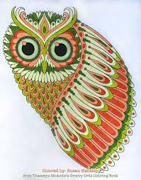 They have come to symbolize wisdom and insight, perhaps because they see best when things are far away and there is very little light. Groovy Owls Coloring Book By Thaneeya Mcardle Thaneeya Com