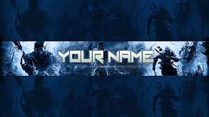Photoshop Gaming Banner Channel Art Template Psd Download Youtube Gaming Banner Art Template Banner Template Photoshop