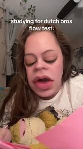 no but for real nothing is sticking in my brain other than the most basic  recipes and concepts HELP😭😭 #dutchbros #dutchbrosflowtest #flowtest  #speedqualityservice #studying