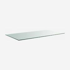 Lagon Plateau De Table En Verre Trempe Transparent 160x80cm Habitat